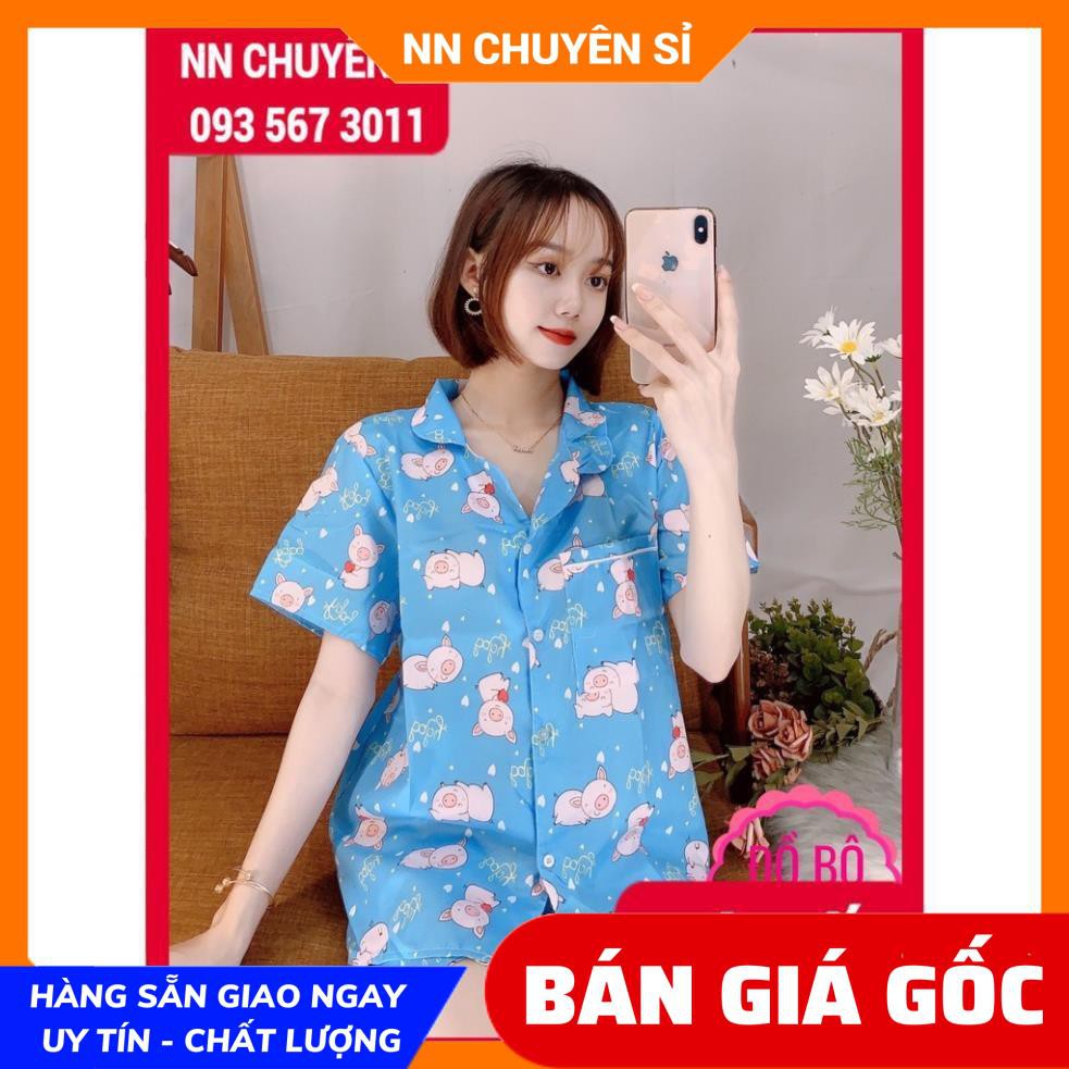 ĐỒ BỘ PIJAMA ĐÙI IN HÌNH HOẠT HÌNH ⚡ẢNH THẬT CHỤP TẠI SHOP⚡ ĐỒ BỘ ĐÙI IN HÌNH BKT188