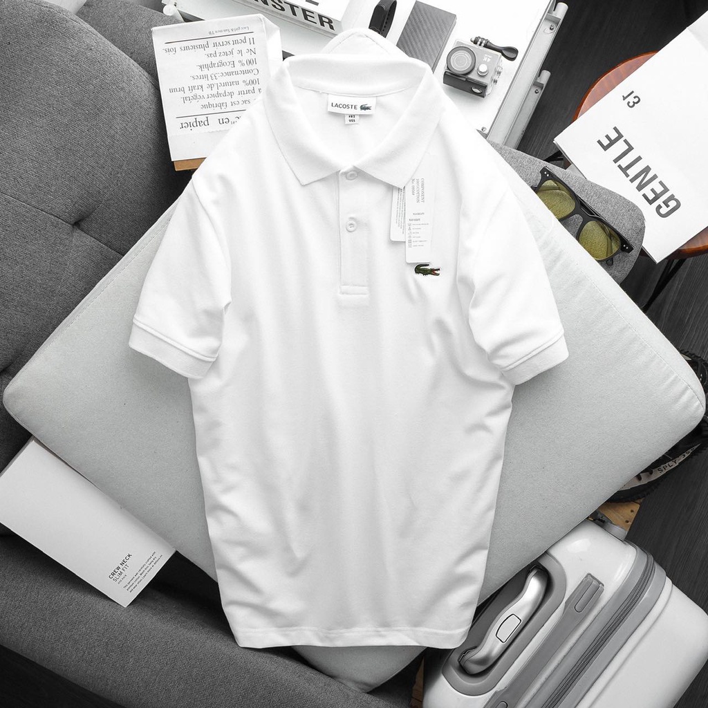 Áo Thun Polo Nam Cổ Bẻ LC Logo Thêu Cao Cấp, Chất Vải Cá Sấu Cotton Co Giãn Tốt