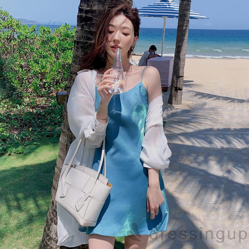 Đầm sát nách hở lưng màu trơn cho nữ | BigBuy360 - bigbuy360.vn