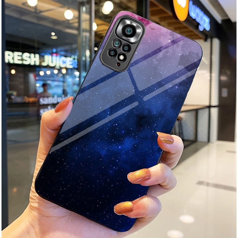 Ốp Lưng XIAOMI REDMI NOTE 11S, NOTE 11 4G, NOTE 11 5G , NOTE 11 PRO, NOTE 11 PRO 5G Ốp kính bóng cao cấp Phi Hành Gia