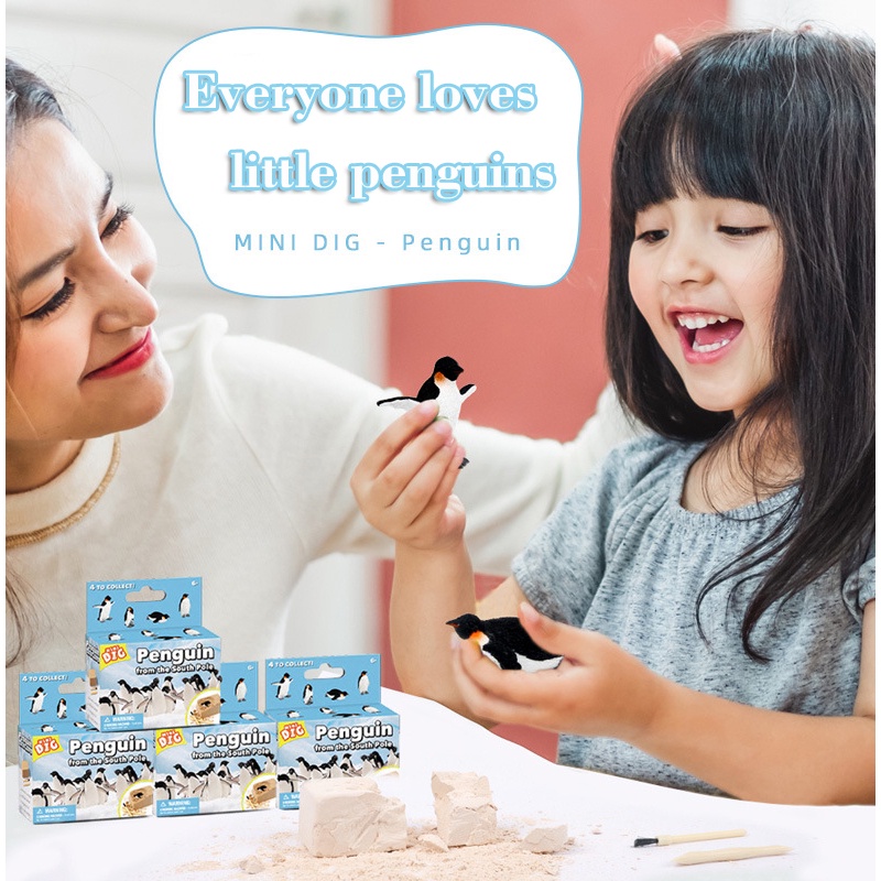 1 Đồ chơi trẻ em Đào Tạo Hình Con Chim Cánh Cụt Giáo Dục Khoa Học Cho Bé