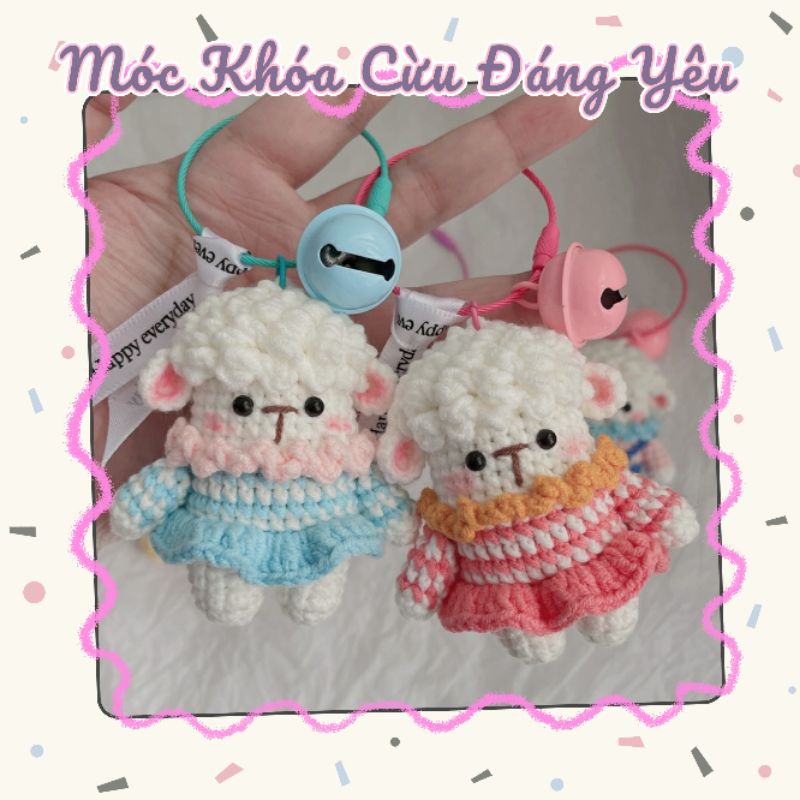 Móc Khóa Cừu Đáng Yêu