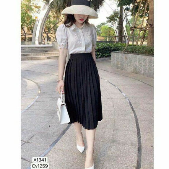 Chân Váy  Xếp Ly Dáng Dài Cao Cấp, Chân Váy Xep Li Nữ Dáng Dai( hàng loại 1)