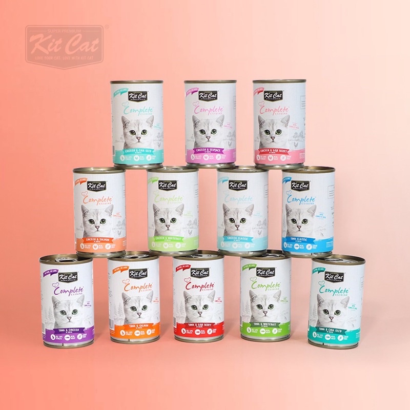 Thức ăn cho mèo - pate Kitcat Complete Cuisine hộp 150gr