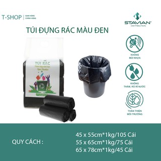 Túi đựng rác đen 03 cuộn ttmt 1kg