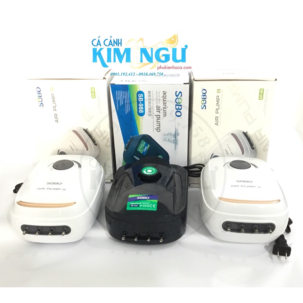 SB 988  - AR 90 - AR 60  Cho Hồ Cá Máy Oxy 4 Đầu Ra