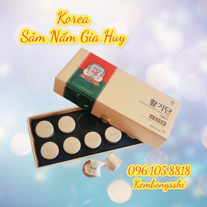 VIÊN HỒNG SÂM Hwal Gi Dan 10 viên KGC Cheong Kwan Chang HÀN QUỐC