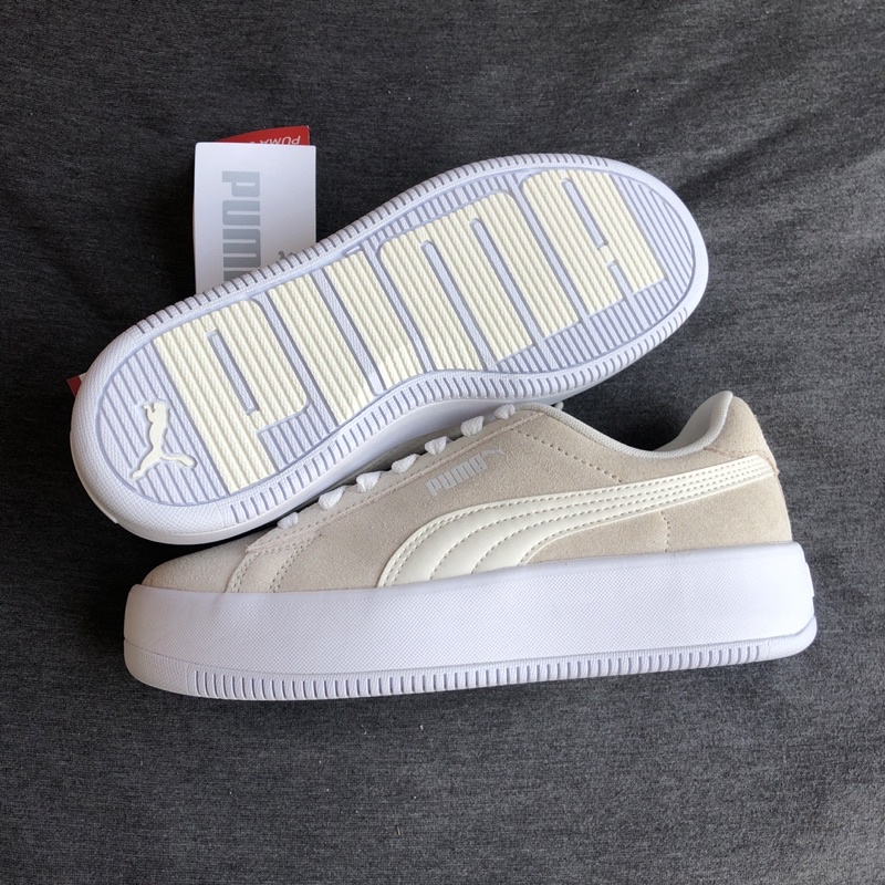 Giày Puma Lily Platform SD vàng nâu 387739 01 bill hàn