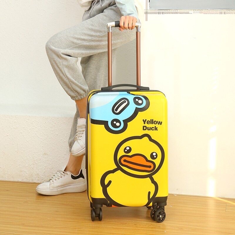 Hàng Nhập Khẩu_Vali Kéo cho bé Vịt Vàng, Thỏ Hồng minion  3 cảm xúc dễ thương cho bé giá rẻ nhất shopee