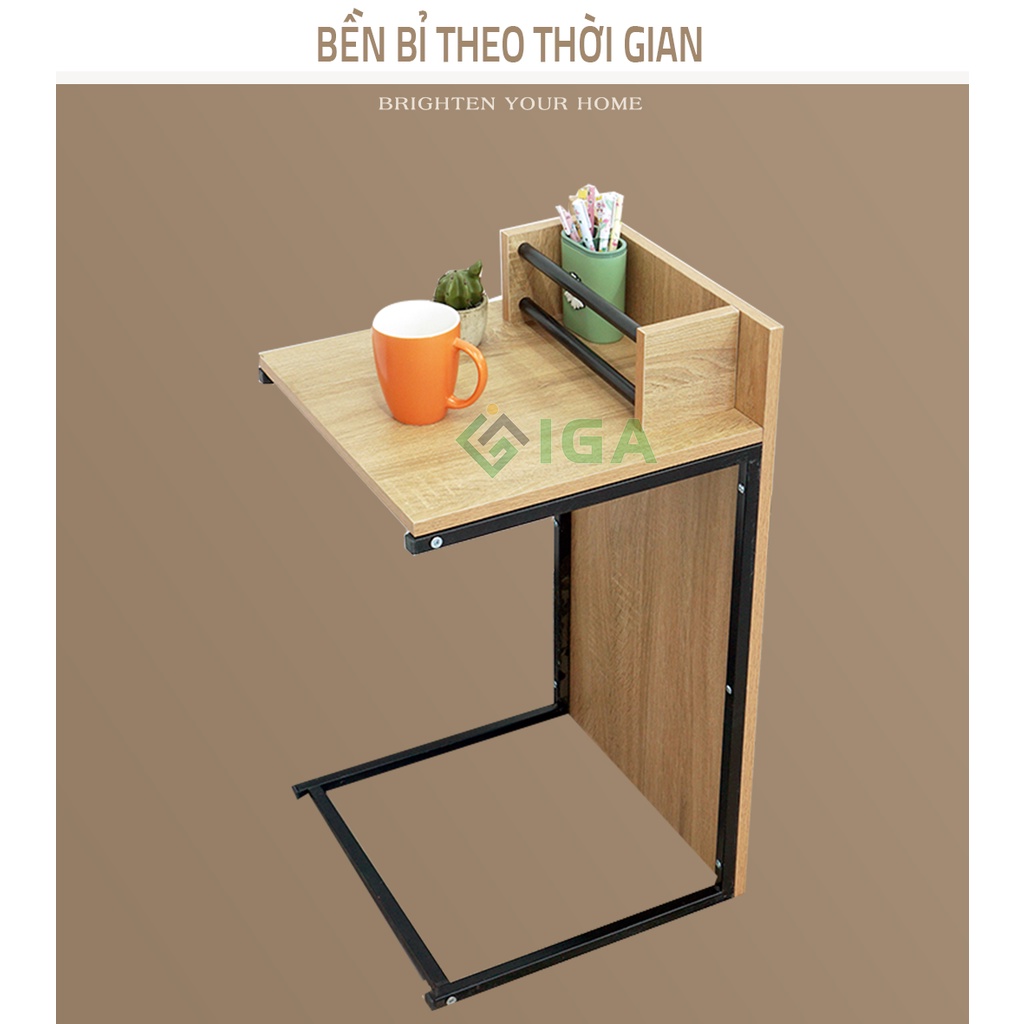 Bàn trà, bàn làm việc, bàn đầu giường chữ U thương hiệu IGA - GM14