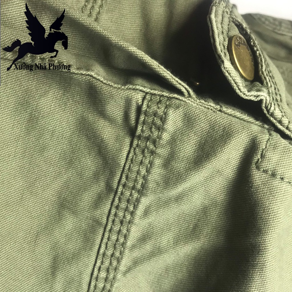 Quần Short Kaki Nam Túi Hộp Cap Cấp Vải Dày Chỉ May Lớn Khong Ra Màu Không Xù | BigBuy360 - bigbuy360.vn