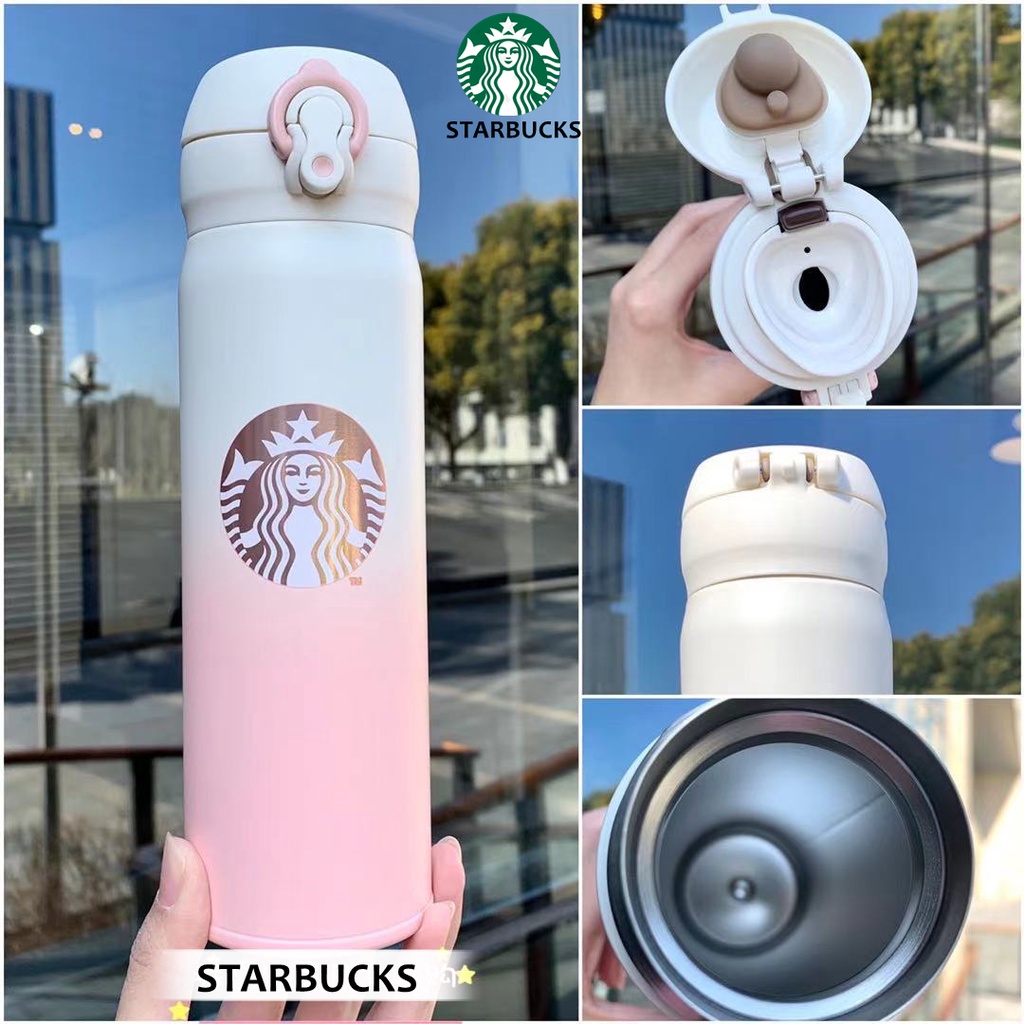 STARBUCKS Bình Nước Giữ Nhiệt 500ml Bằng Thép Không Gỉ 304 bình giữ nhiệt cao cấp