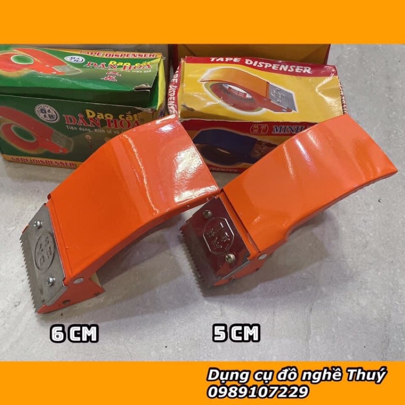 Dao Cắt Băng Keo Dân Hoa Cầm Tay 5Cm-6Cm, Bằng Sắt Chính Hãng