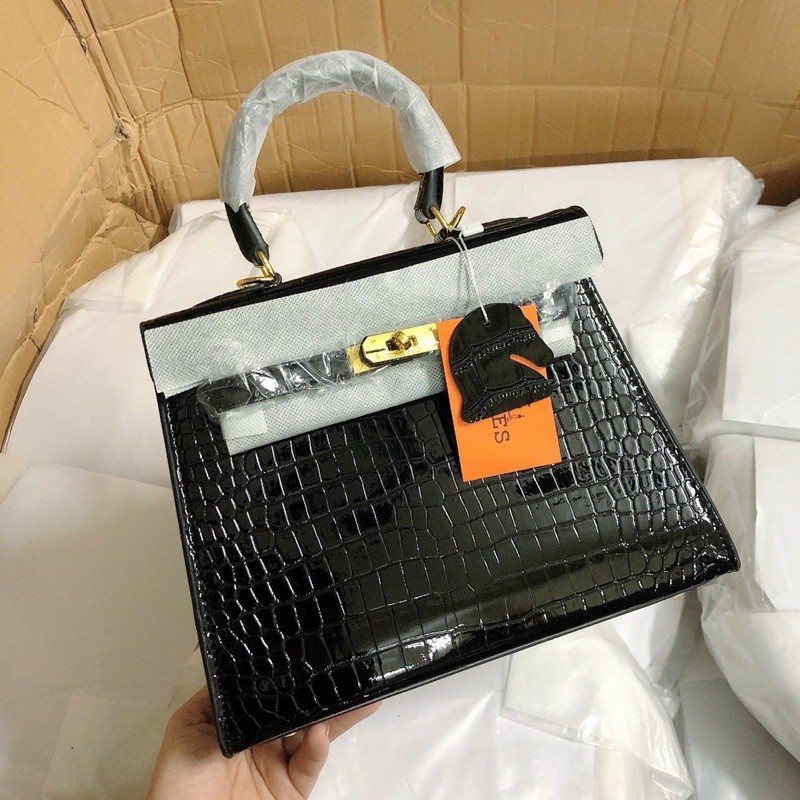 Túi Hm kelly da rắn