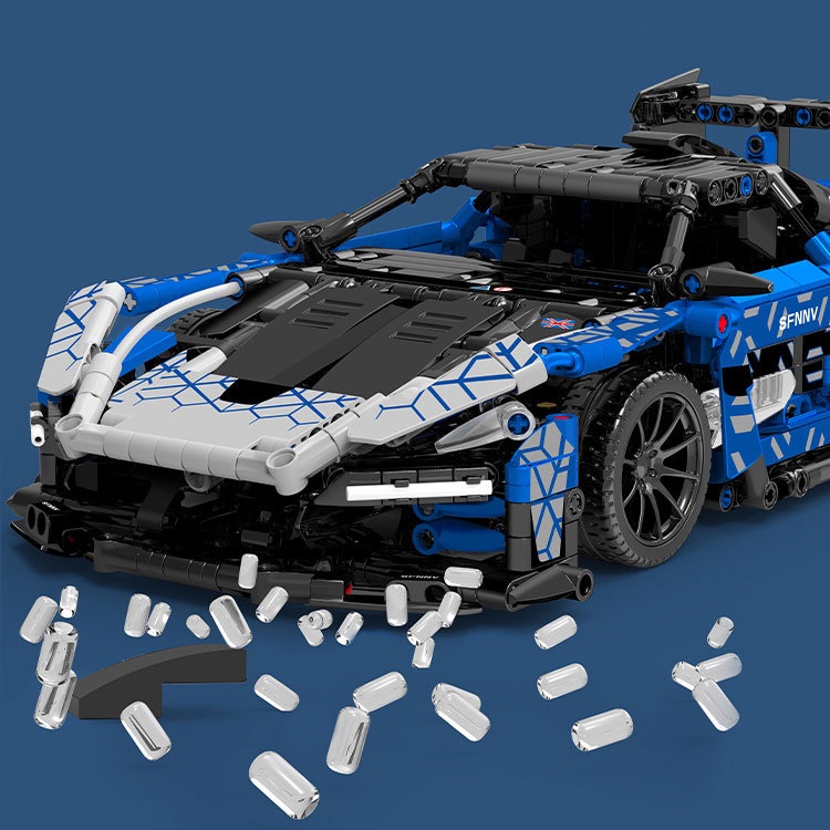 Đồ Chơi Lắp Ráp Kiểu Lego Mô Hình Siêu Xe McLaren Senna GTR Điều Khiển Từ Xa SY8614 Với 1404 PCS Tỉ Lệ 1:14