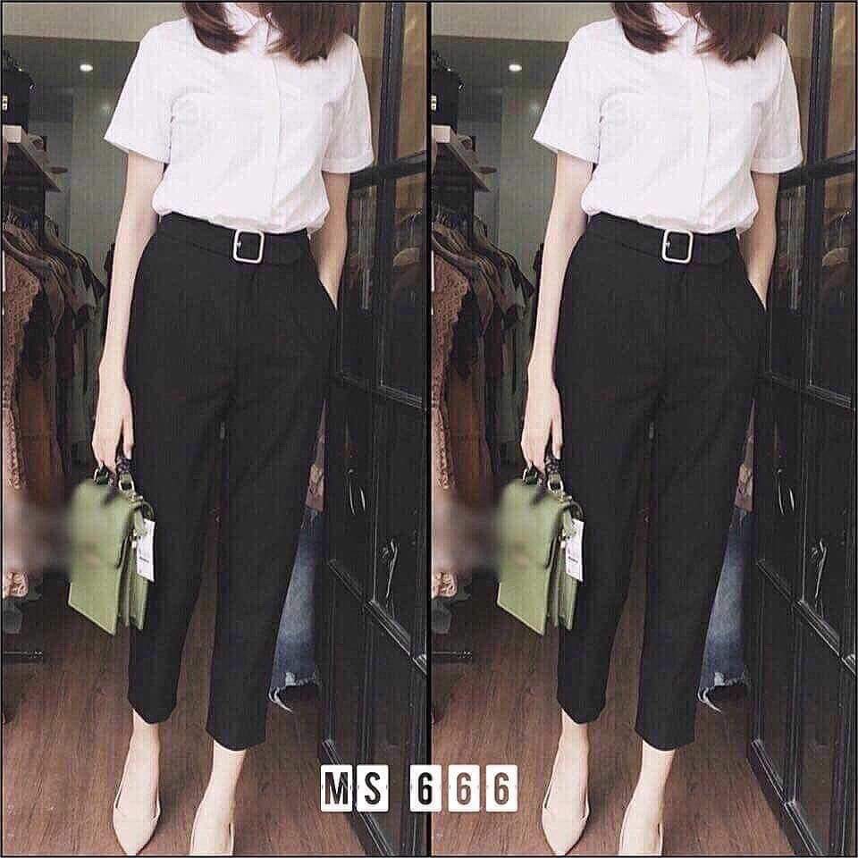 Quần baggy khuy vuông sáng SLA0419 | BigBuy360 - bigbuy360.vn