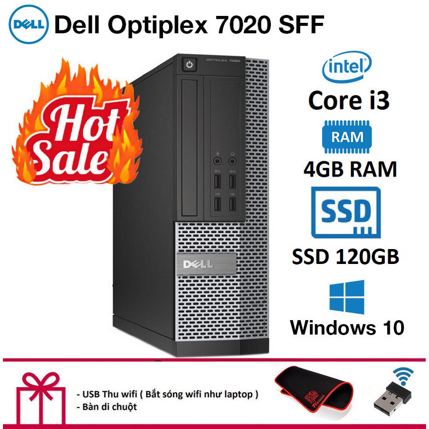 Máy tính đồng bộ Dell Optiplex 7020 SFF (Core i3 4150 /4Gb /SSD 120Gb). Quà Tặng. Bảo hành 24 tháng. Hàng Nhập Khẩu | BigBuy360 - bigbuy360.vn