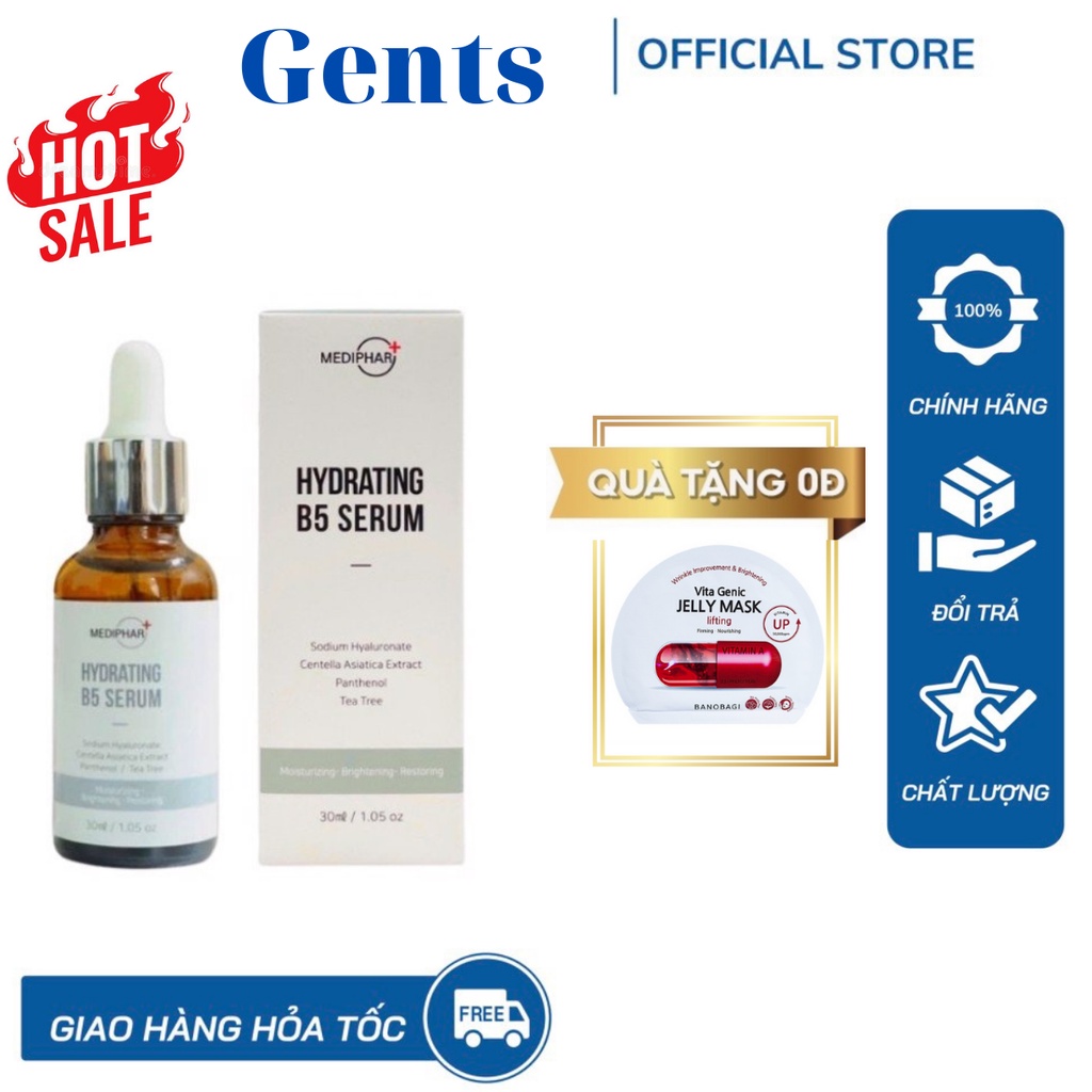 Serum Serum B5 Mediphar cấp ẩm PHỤC HỒI trắng sáng da mờ thâm sạm nám chống lão hóa da ( HÀNG CHÍNH HÃNG )