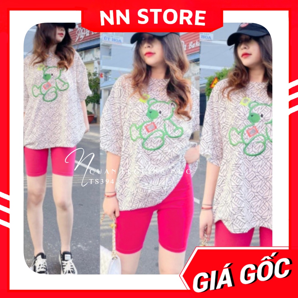 Quần legging đùi lửng Rainbow cuộn tím Quần ngố nữ chất thun co giãn lên phom siêu ôm dáng phối đồ dễ thương TS394