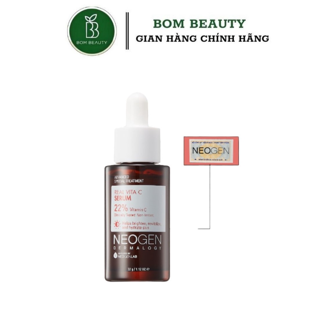 Serum Tinh Chất Mờ Thâm Dưỡng Trắng Vitamin C SAP Neogen Dermalogy Real Vita C Serum