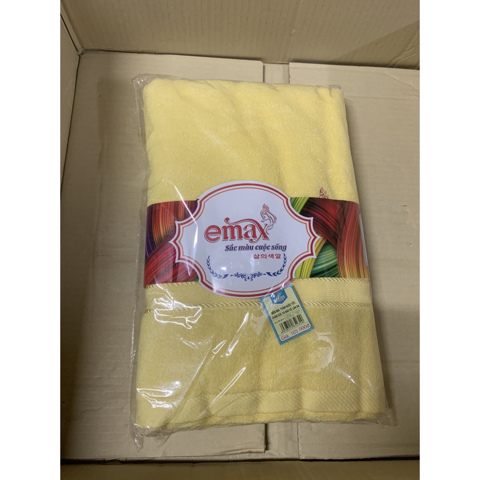 Khăn tắm đại Emax siêu mềm mại EH05 (70x140cm) nặng 400g mềm mại kháng khuẩn chống mốc không phai màu - HT131