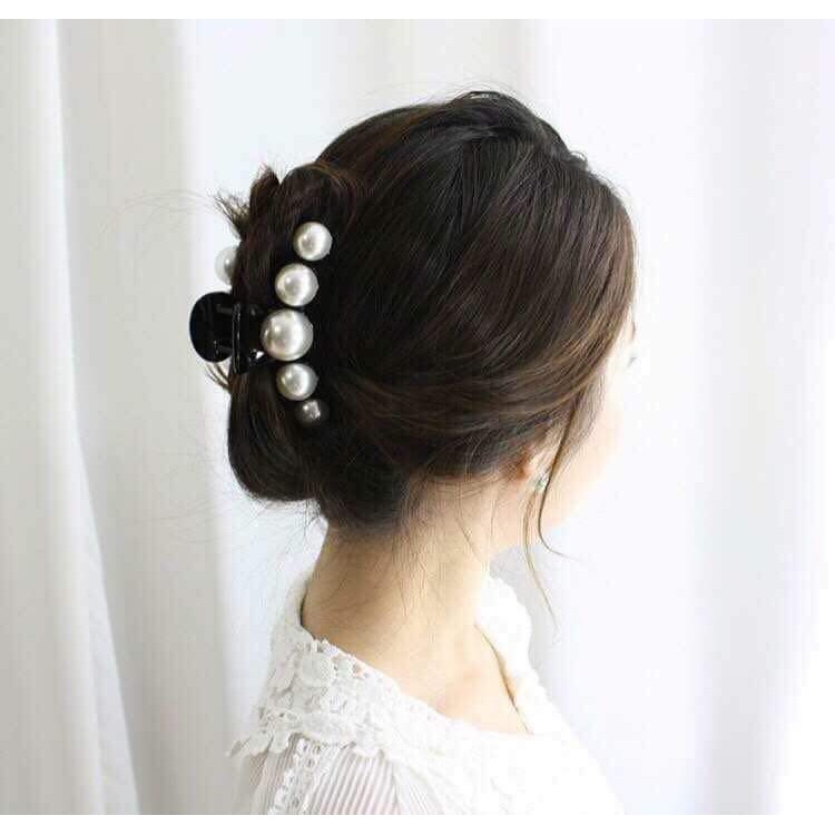 Kẹp tóc càng cua ngọc trai