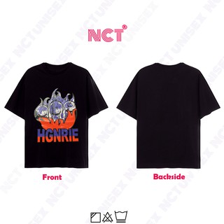Áo thun hgnrie - áo thun unisex freesize cho nam & nữ - áo thun tay lỡ không cổ - áo thun 100% cotton - nct unisex