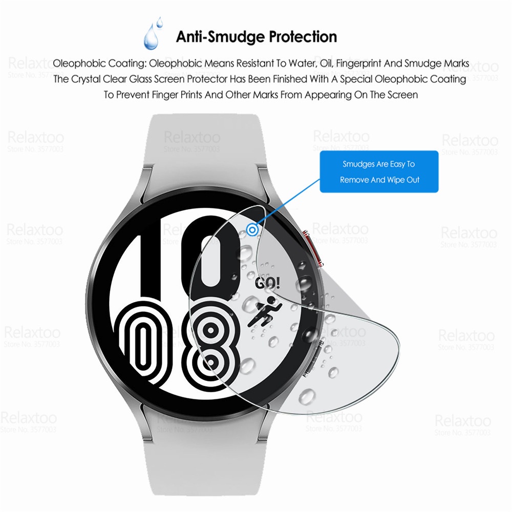 Set 10 miếng dán bảo vệ mặt đồng hồ thích hợp cho Samsung Galaxy Watch 4 40mm 44mm Watch4 Classic 42mm 46mm