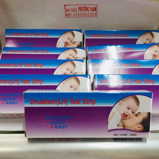 (Che tên sản phẩm) Que thử rụng trứng OVULATION(LH)Test Strip