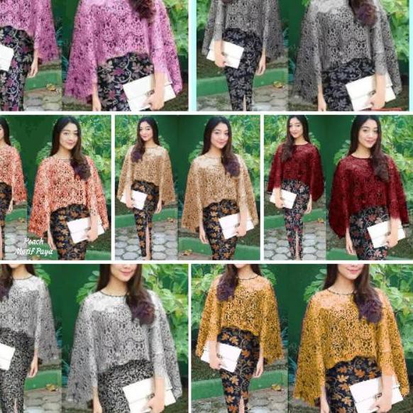 ➧ Rx Set Đồ Hóa Trang kebaya cape batik brukat vania ❉ | BigBuy360 - bigbuy360.vn