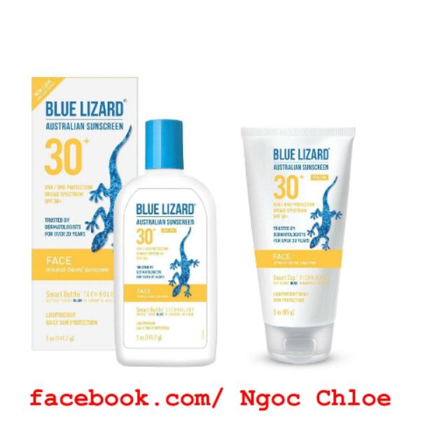 Kem chống nắng Blue Lizard Face - 142g, cho da dầu, SPF 30+