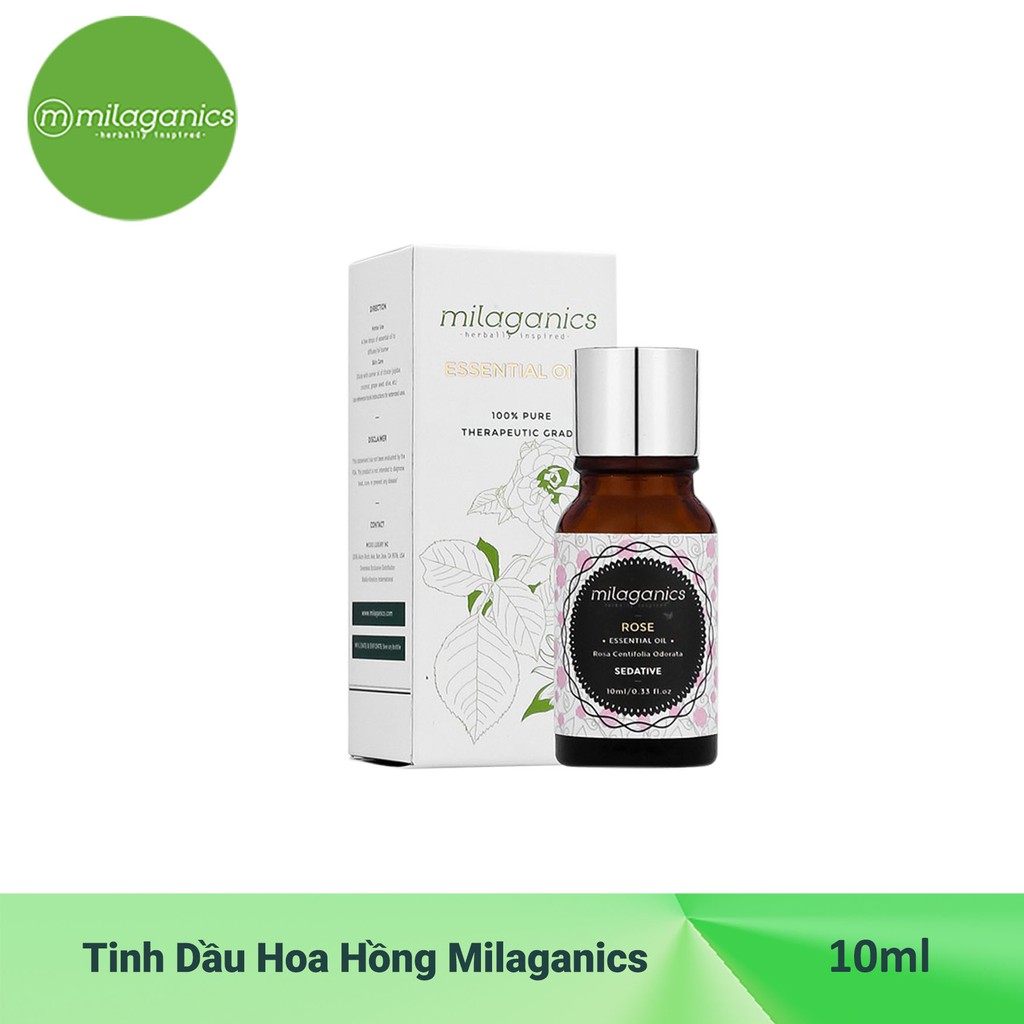 Tinh Dầu Hoa Hồng Milaganics (10ml)