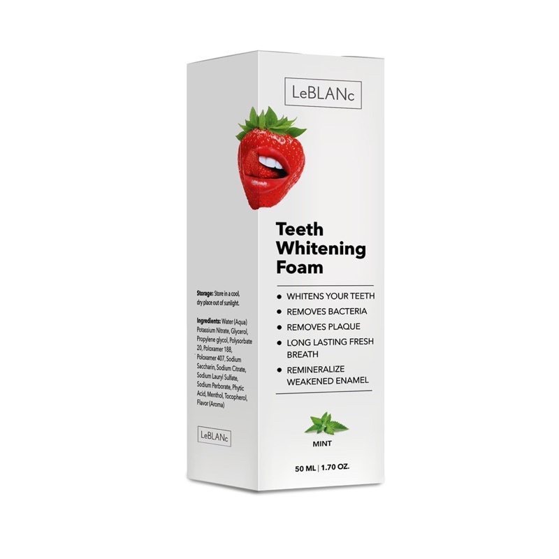 BỌT ĐÁNH TRẮNG RĂNG, FOAM TẨY TRẮNG RĂNG LEBLANC, 50ml