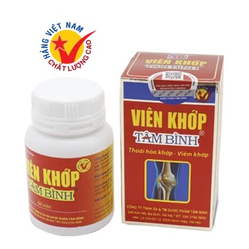 CHÍNH HÃNG VIÊN KHỚP TÂM BÌNH ĐẨY LÙI ĐAU NHỨC XƯƠNG KHỚP ĐAU MỎI CƠ BẮP AN TOÀN HIỆU QUẢ