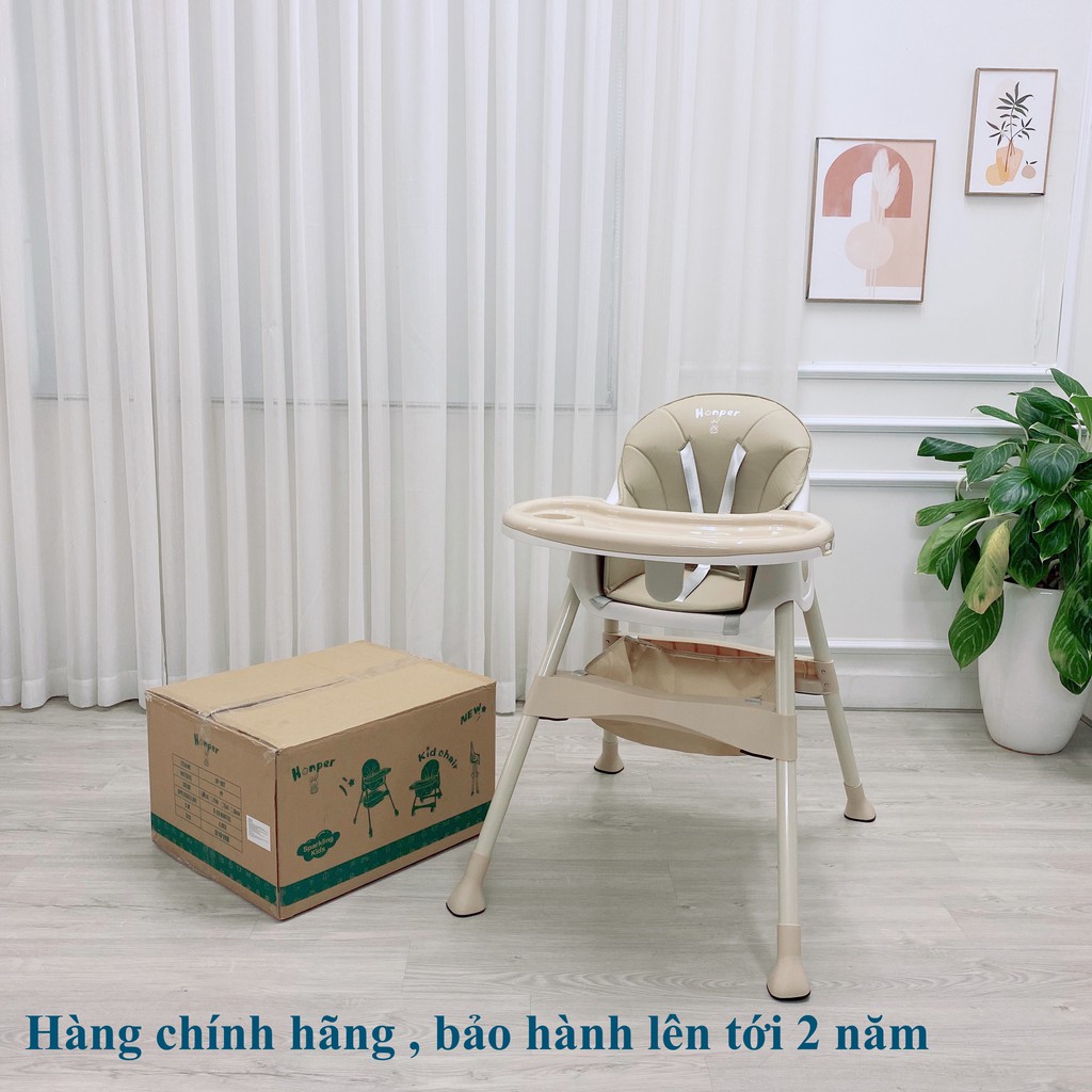 Ghế ăn dặm thương hiệu honper điều chỉnh độ cao chính hãng phân phối chính hãng Bonbon Mart