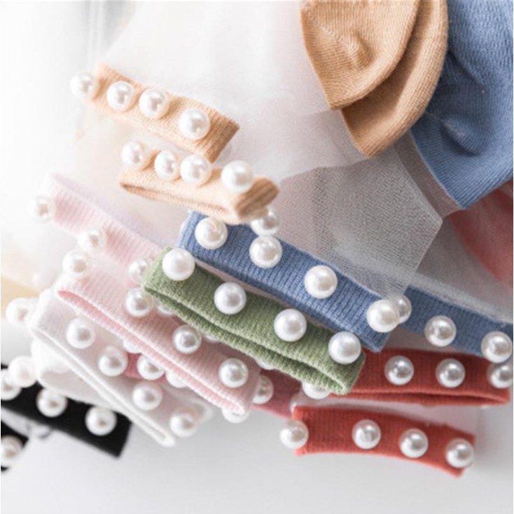 Combo 2 đôi bất kỳ trong các đôi tất ren nữ lụa đính ngọc tất ren unico