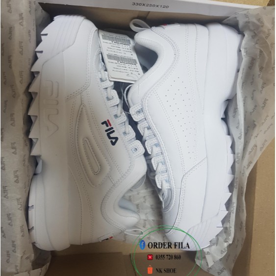Giày Sneaker Thể Thao Nam Nữ FILA DISRUPTOR II chính hãng 100%