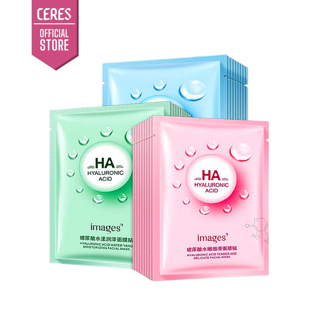 Mặt nạ giấy ha images mask dưỡng trắng da và cấp ẩm thải độc