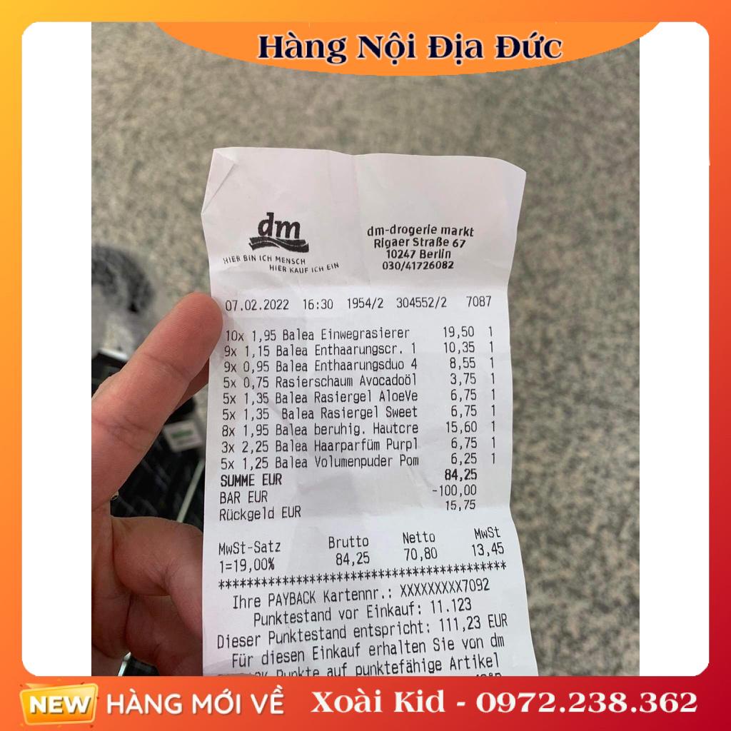 Bột làm phồng tóc Balea chống bết tóc dính - Nội địa Đức Đủ Bill