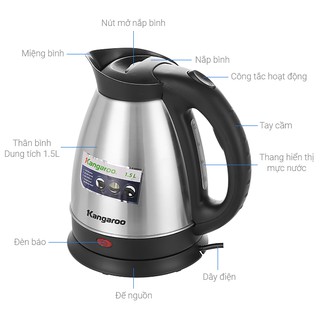 Bình đun siêu tốc Kangaroo KG15SK3