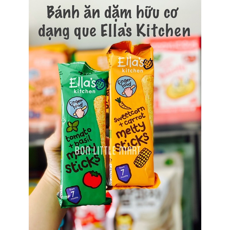 Bánh que ELLA'S KITCHEN Melty Sticks Anh dạng hộp mới cho bé 7M+ bay air