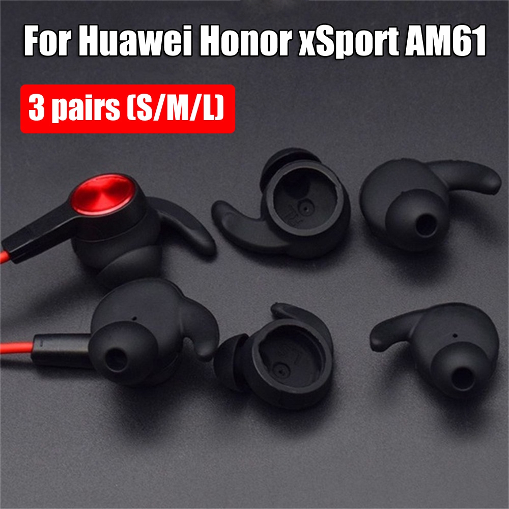 Set 3 cặp nút bọc silicone cho tai nghe Huawei Honor xSport AM61