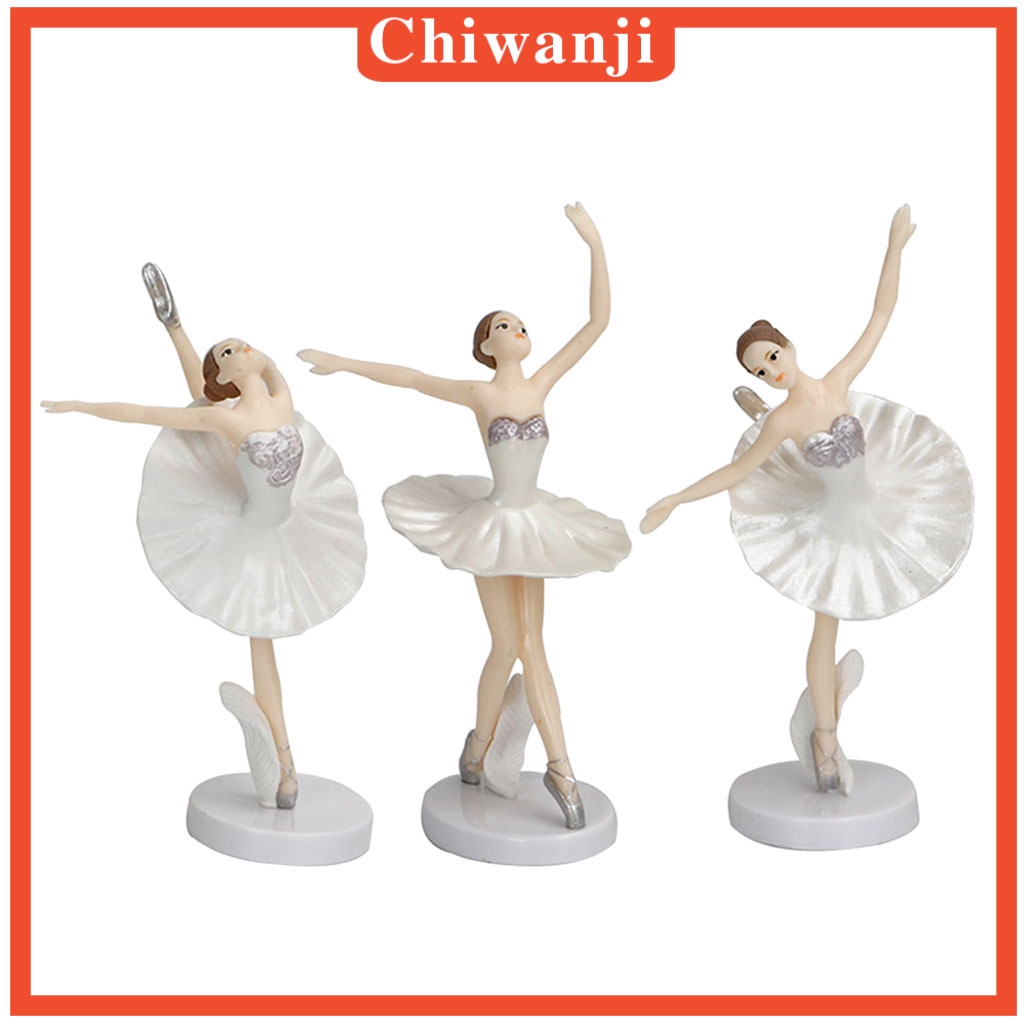 Bộ 3 tượng cô gái múa ba lê trang trí