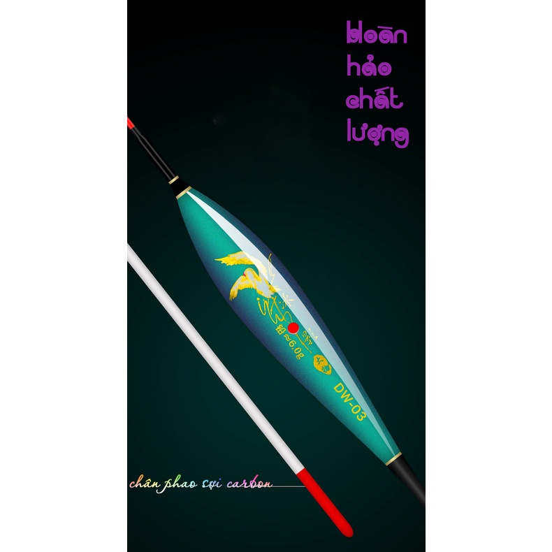 Phao Câu Đài Chuangwei Săn Hàng Tăm Phao Siêu Dài Chống Mỏi Mắt Chất Liệu Cao Cấp