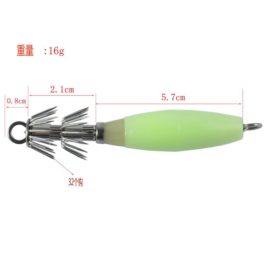 Mồi Giả Câu Cá Hình Con Mực Phát Quang