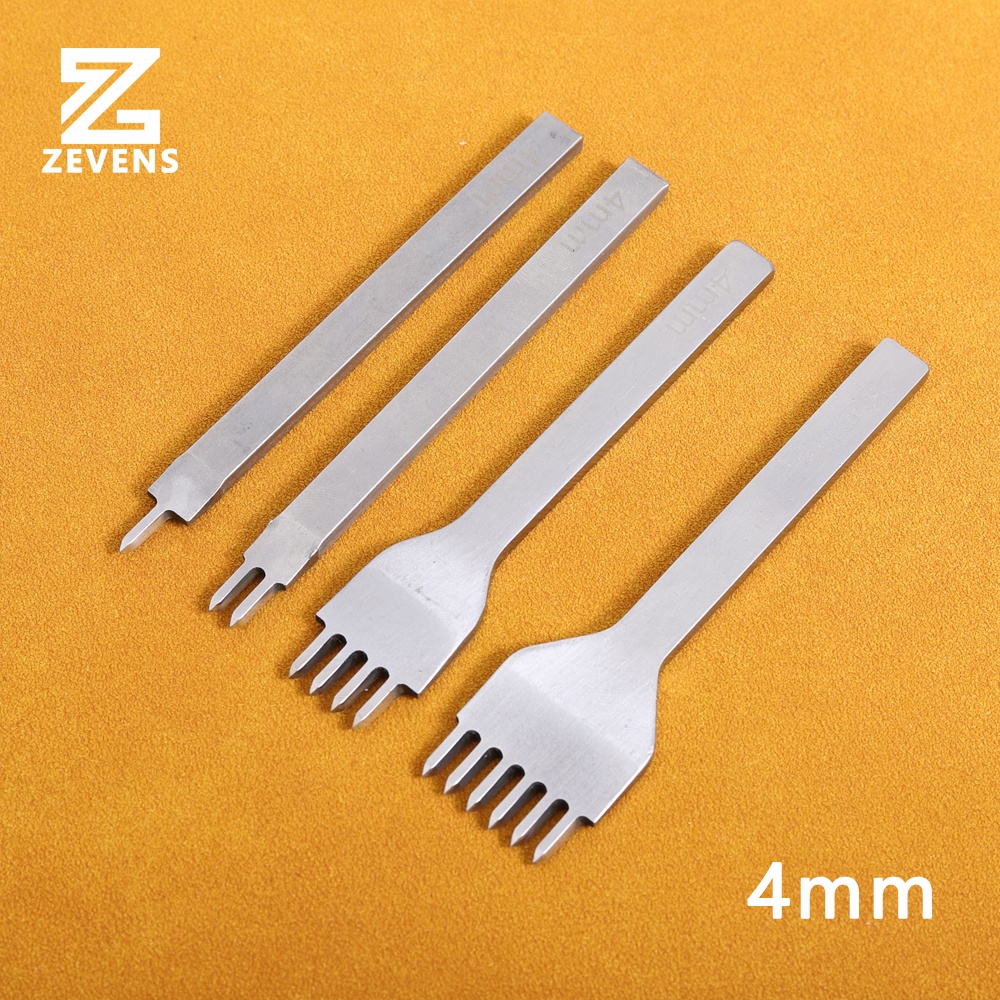 Set 4 Dụng Cụ Đục Lỗ Chuyên Dụng Cho Đồ Da Thủ Công 1+2+4+6 Lỗ