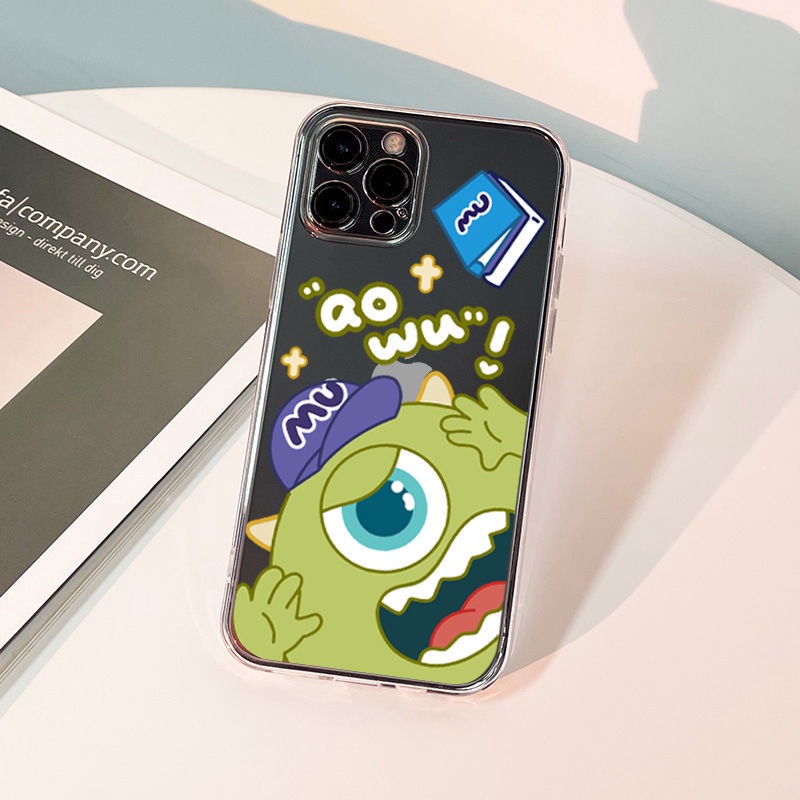 DISNEY Ốp Điện Thoại Hình Quái Vật Mắt To Cho iPhone 11 12 13 pro max XS X XR XSMax 7 8 6 6s plus SE 2020