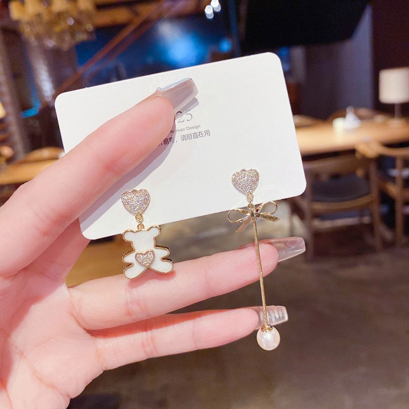 XiaoboACC Đôi Khuyên Tai HìNh Chú GấU Dễ Thương BắT MắT SàNh ĐiệU