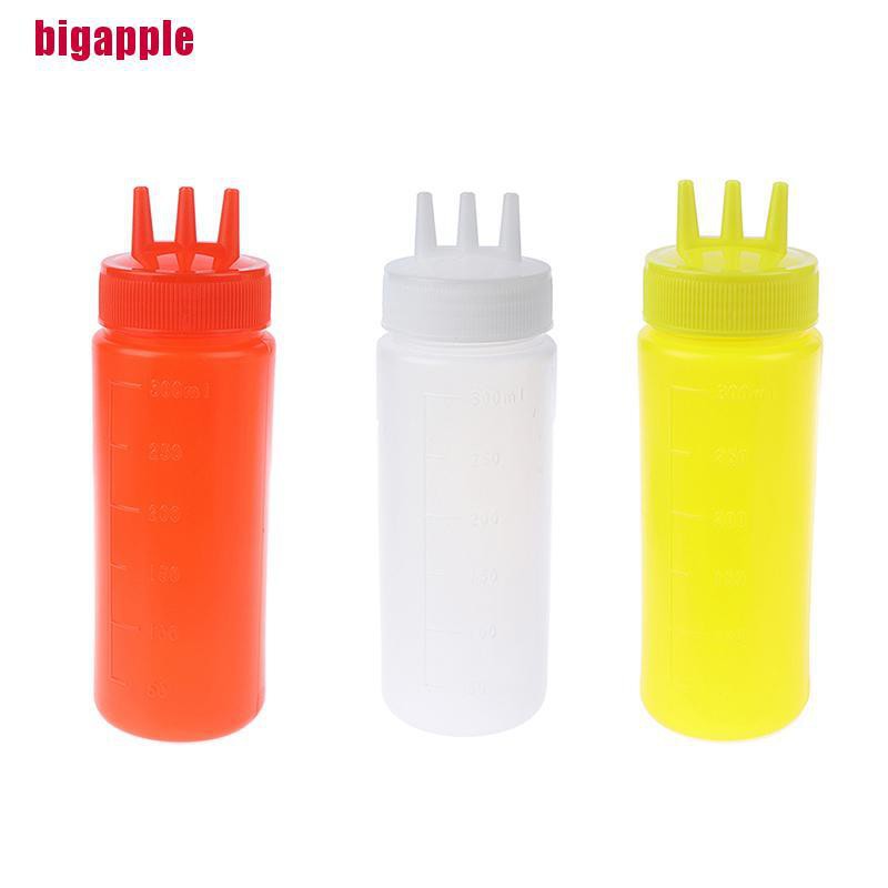 Chai Đựng Sốt / Dấm 3 Lỗ Dạng Bóp Tiện Dụng