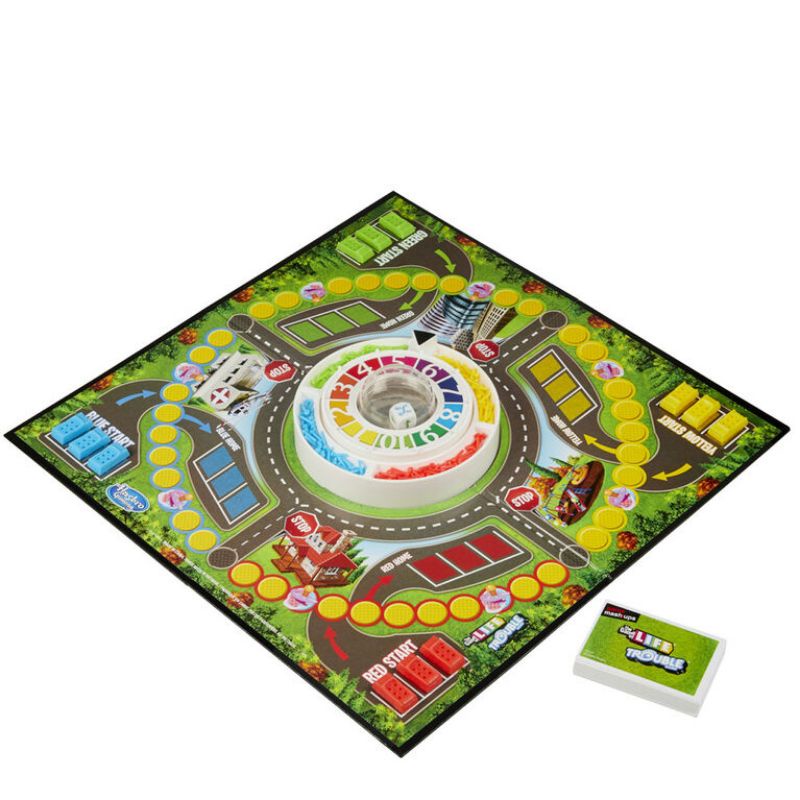 Trò chơi The Game of Life phiên bản con quay Pop o Matic Trouble game của Hasbro Game